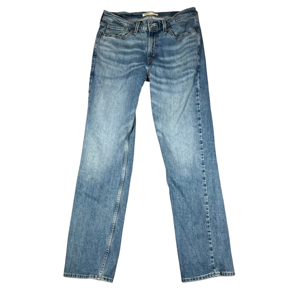 Levi Strauss Signature Gold Mens Straight Fit Medium Wash Jeans W32 L34 (32.5)